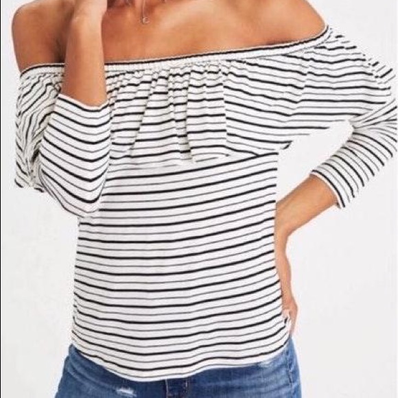 American Eagle Soft & Sexy Flowy Striped Blouse - Picture 1 of 5